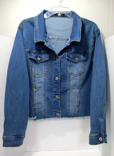 Giacca denim blu cropped - , donna