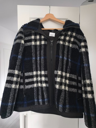 Giacca pile burberry cappuccio - giacca,