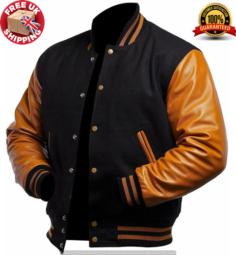 Letterman baseball bomber nero - baseball,