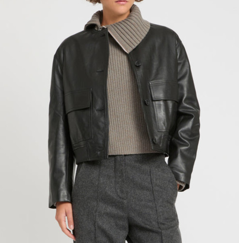Giacca donna pelle - , nera